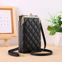 Luxury Women Small Crossbody Leather Clutch Pouch