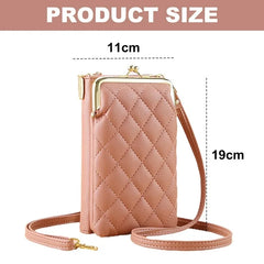 Luxury Women Small Crossbody Leather Clutch Pouch