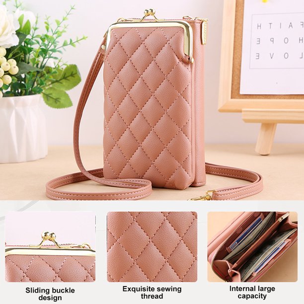Luxury Women Small Crossbody Leather Clutch Pouch