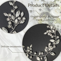 Elegant Crystal Vine Hair Comb