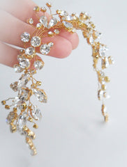 Gold & Silver Crystal Hair Vine